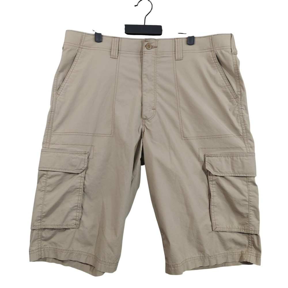 Lee Cargo Shorts Mens 38 Tan Extreme Motion Performance Series 14" Inseam